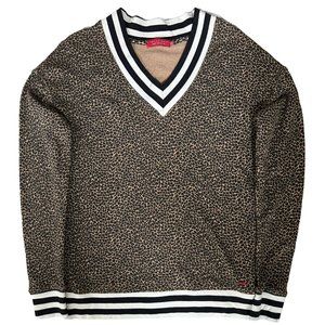 n:philanthropy Ciao V-Neck Animal Print Pullover Sz XS